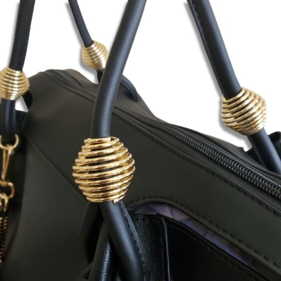 INZI LARGE TOTE BLACK HANDBAG - Picture 4 of 9